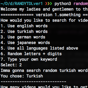 Random Youtube Downloader